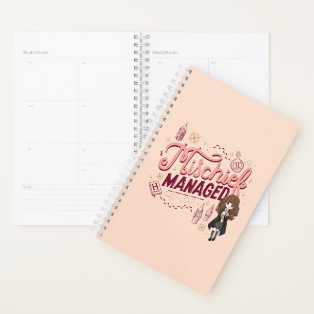 Chibi Hermione "Mischief Managed" Planner (Display)