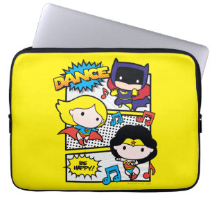 Chibi Heroes Dancing Laptop Sleeve
