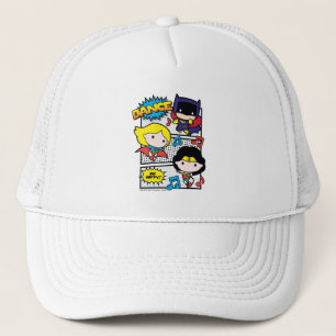 Chibi Heroes Dancing Trucker Hat