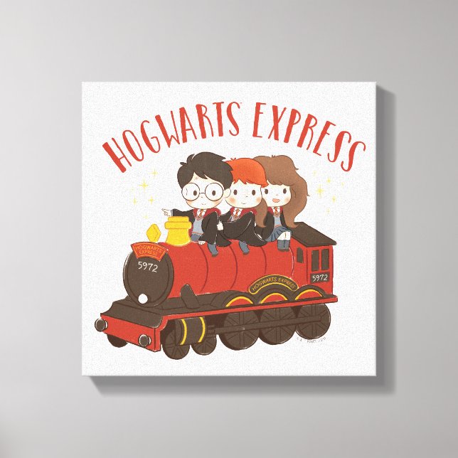Chibi HOGWARTS EXPRESS™ Ride Canvas Print (Front)