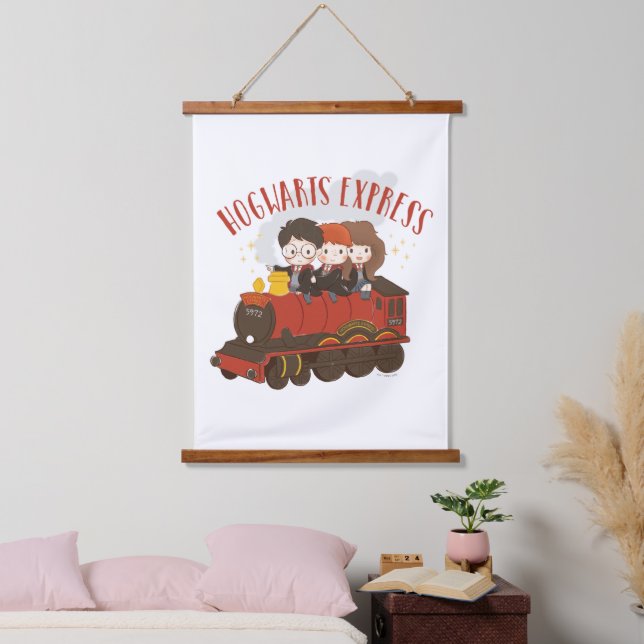 Chibi HOGWARTS EXPRESS™ Ride Hanging Tapestry (Bedroom)