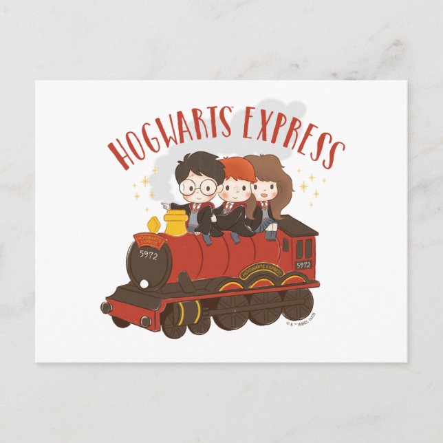 Chibi HOGWARTS EXPRESS™ Ride Postcard (Front)