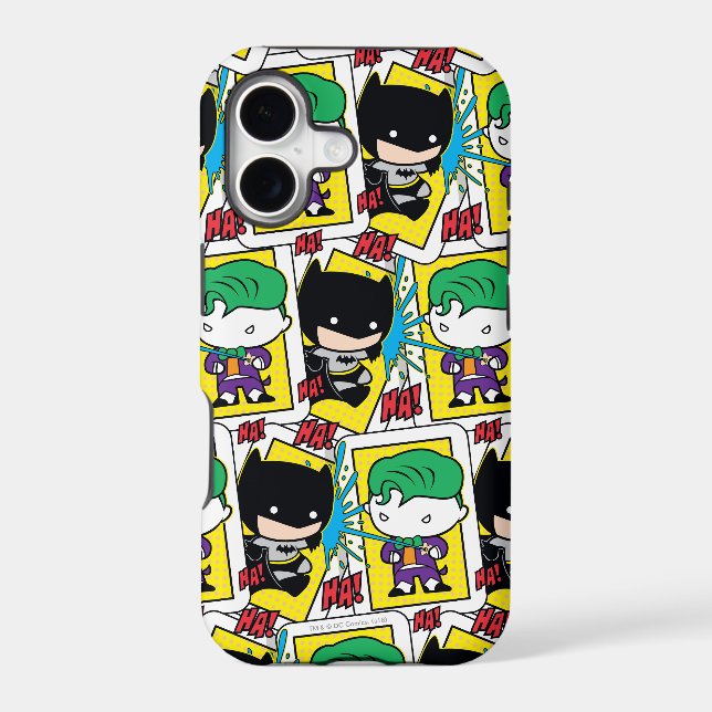 Chibi Joker and Batman Playing Card Pattern (Back)