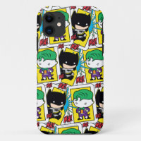 Chibi Joker and Batman Playing Card Pattern