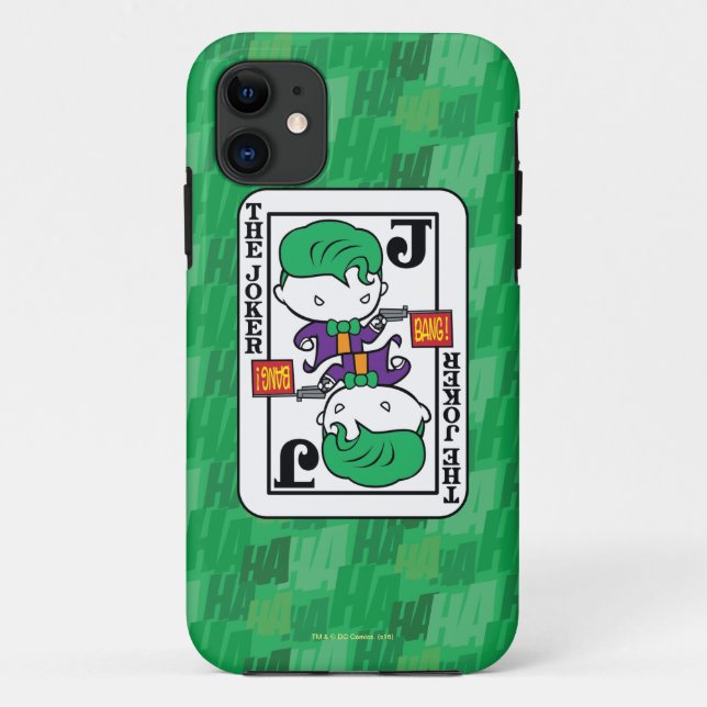 Chibi Joker Playing Card Case-Mate iPhone Case (Back)