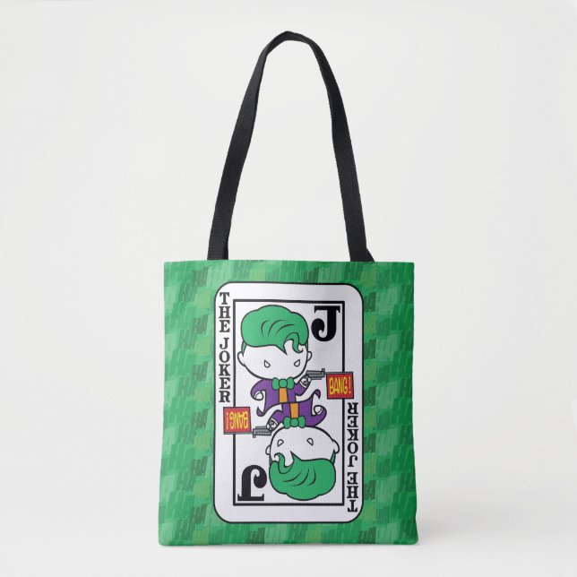 Chibi Joker Playing Card Tote Bag (Front)