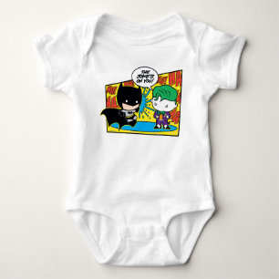 Chibi Joker Pranking Chibi Batman Baby Bodysuit