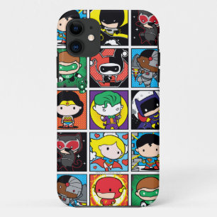 Chibi Justice League Character Pattern Case-Mate iPhone Case