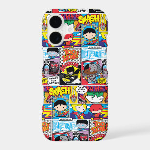 Chibi Justice League Comic Book Pattern
