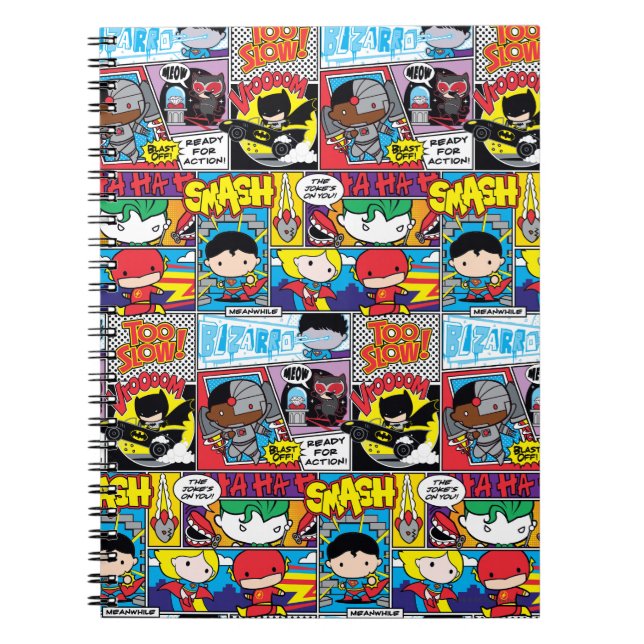 Chibi Justice League Comic Book Pattern (Front)