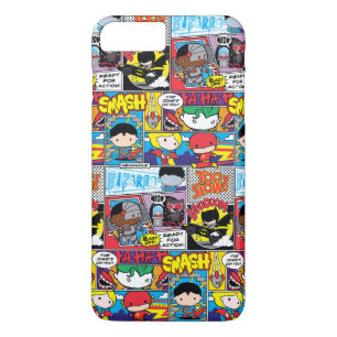 Chibi Justice League Comic Book Pattern Case-Mate iPhone Case