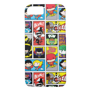 Chibi Justice League Compilation Pattern Case-Mate iPhone Case