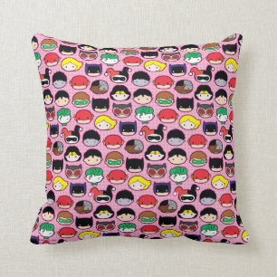 Chibi Justice League Head Pattern Cushion