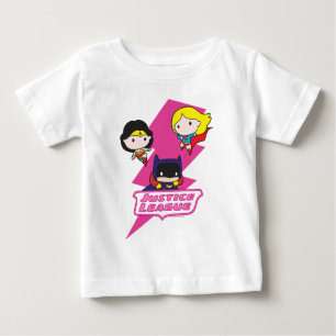 Chibi Justice League Pink Lightning Baby T-Shirt