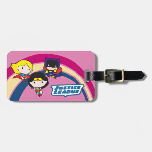 Chibi Justice League Rainbow Luggage Tag