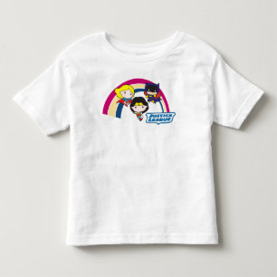 Chibi Justice League Rainbow Toddler T-Shirt