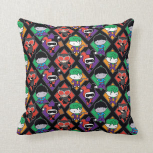 Chibi Justice League Villain Pattern Cushion