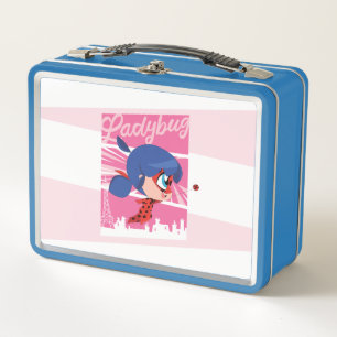 Chibi Ladybug in Paris Metal Lunch Box
