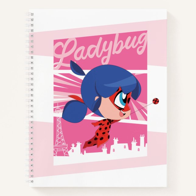 Chibi Ladybug in Paris Notebook (Front)