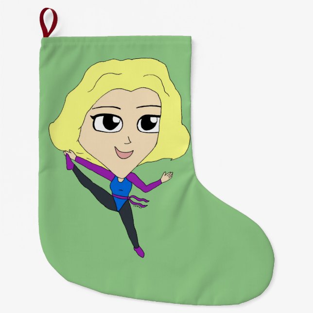 chibi   large christmas stocking (Front)