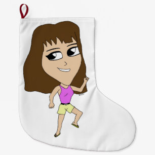 chibi   large christmas stocking