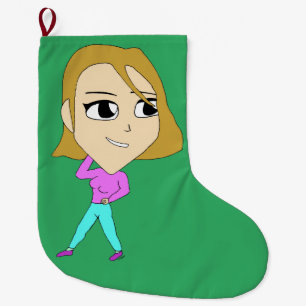 chibi     large christmas stocking