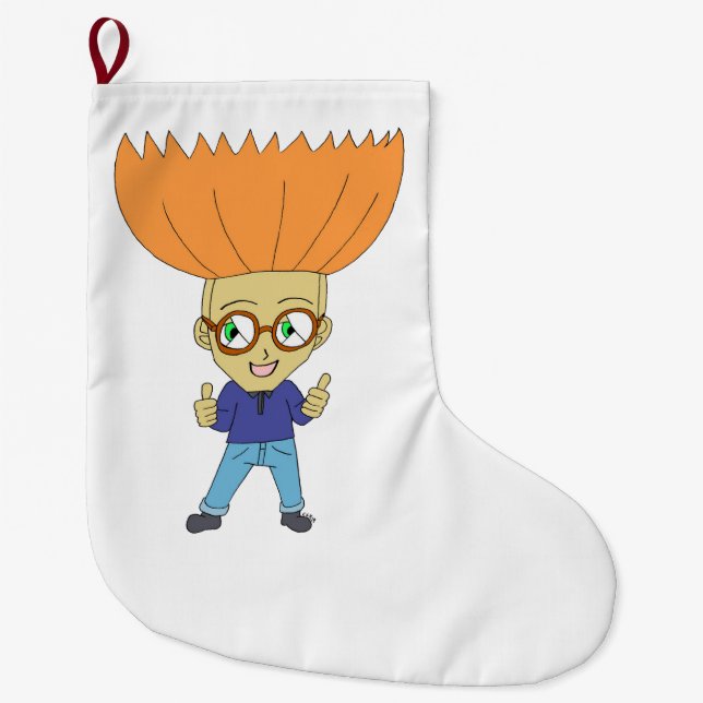 chibi large christmas stocking (Front)