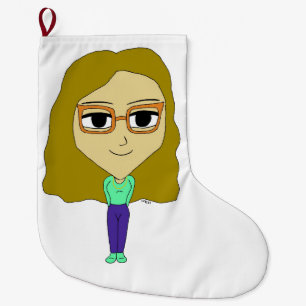 chibi large christmas stocking