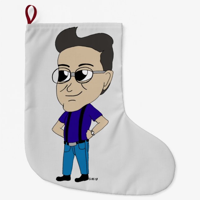 chibi   large christmas stocking (Front)