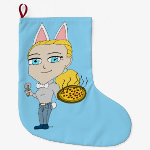 chibi  large christmas stocking
