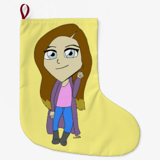Chibi  large christmas stocking