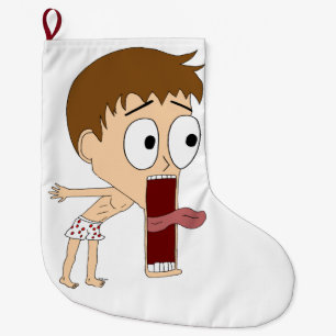 chibi large christmas stocking