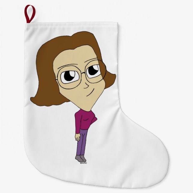 chibi   large christmas stocking (Front)