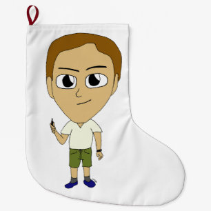 chibi   large christmas stocking