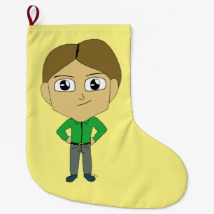 chibi large christmas stocking