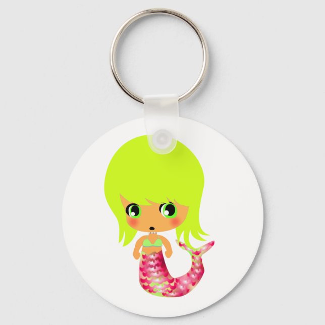 chibi magical mermaid 3 key ring (Front)