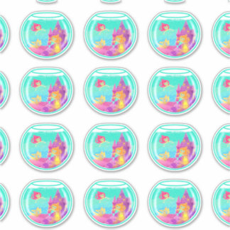 Chibi Mermaids (sheet) contour stickers