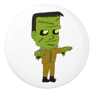 chibi  monster  ceramic knob