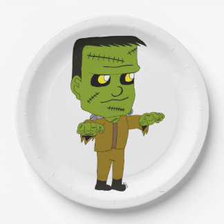 chibi monster paper plate