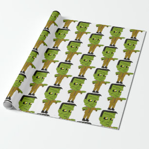 chibi  monster wrapping paper