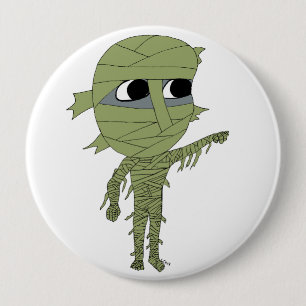 chibi mummy  10 cm round badge