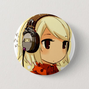 Chibi Music Round Button