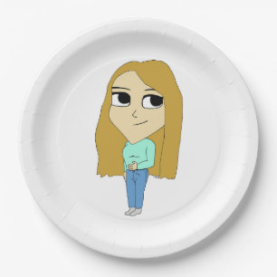 chibi   paper plate