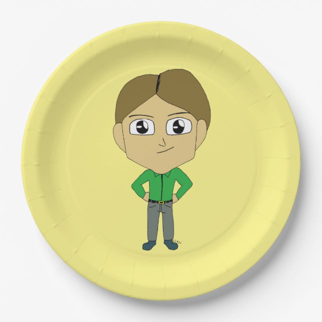 chibi    paper plate (Front)