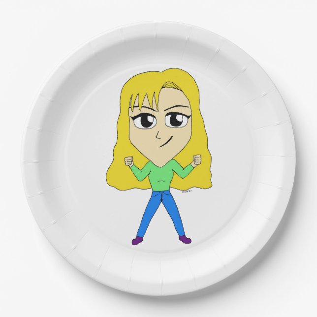 chibi    paper plate (Front)