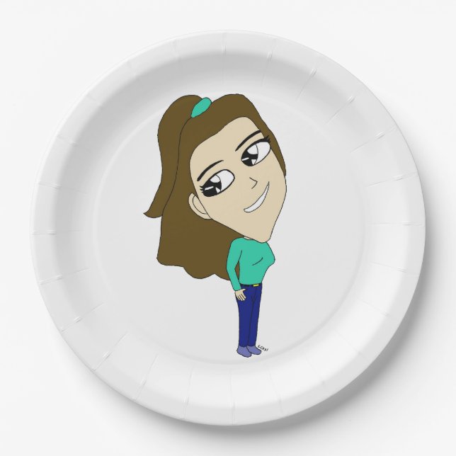 chibi     paper plate (Front)