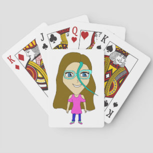 chibi playing cards
