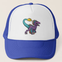 Chibi purple feathered velociraptor