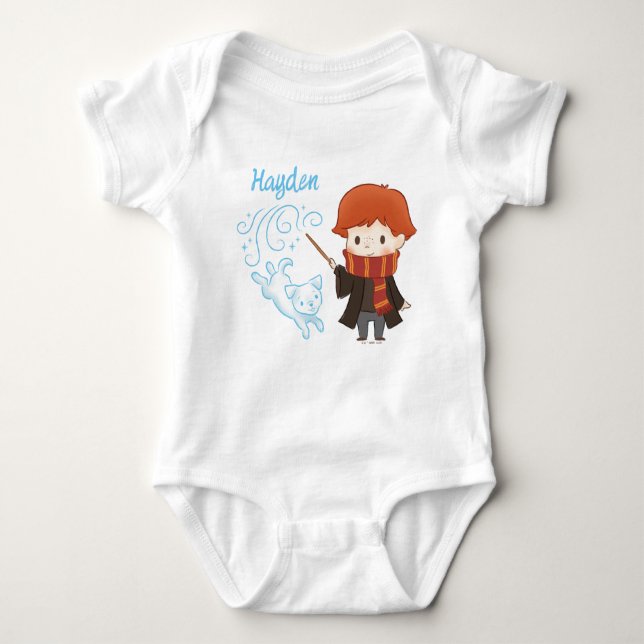 Chibi Ron Weasley Patronus Baby Bodysuit (Front)
