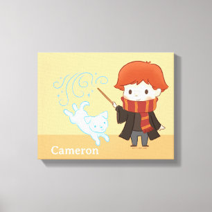 Chibi Ron Weasley Patronus Canvas Print
